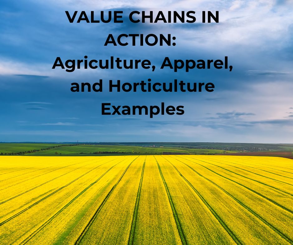 Value Chains in Action: Agriculture, Apparel, and Horticulture Examples