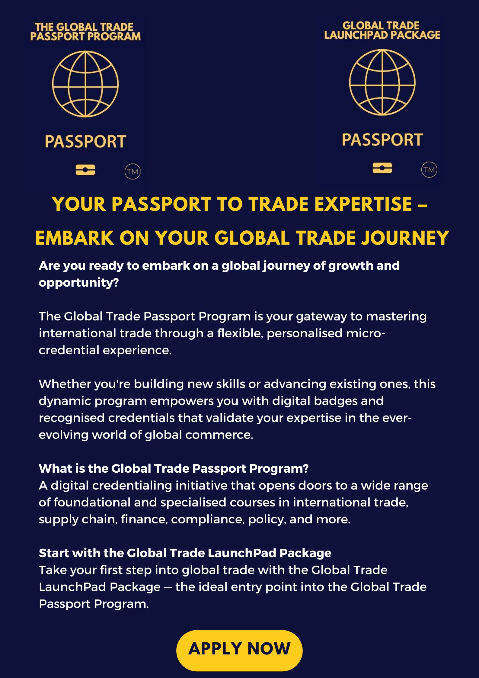 Your Passport to Trade Expertise